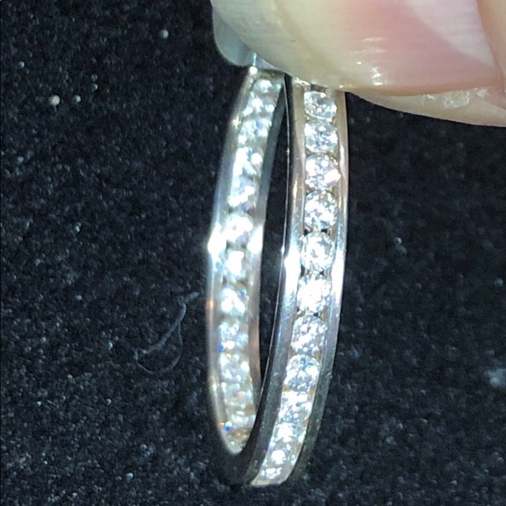 Dazzling Silver and Crystal Earrings!